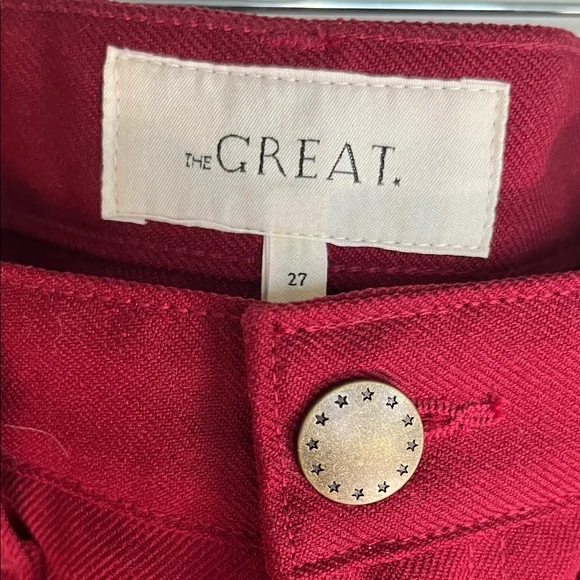 THE GREAT. The Kevin Pant Currant sz 27 - Picture 3 of 7